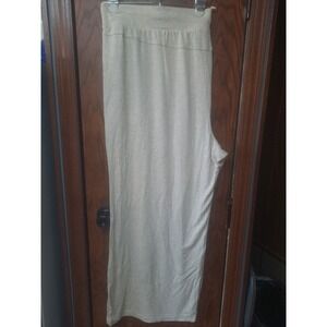 NWT TERRA & SKY Womens Wide Leg Knit Stretch Pants Size 4X 28W-30W Oatmeal Beige